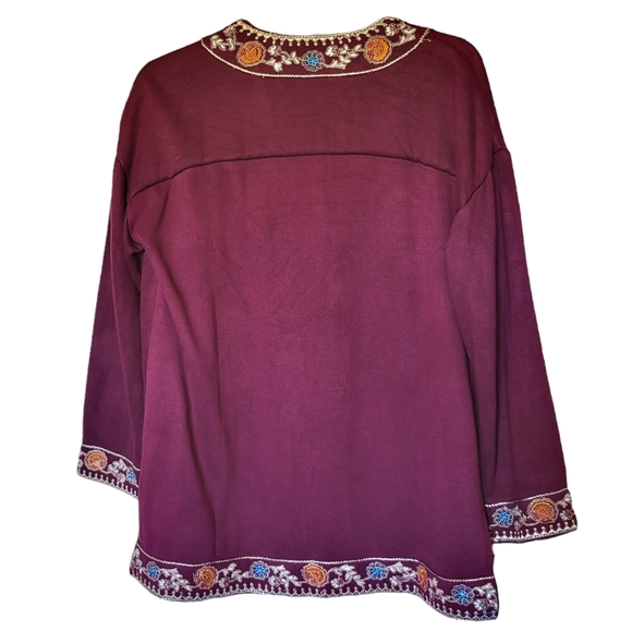 Soft Surroundings Embroidered Cardigan - Picture 4 of 11